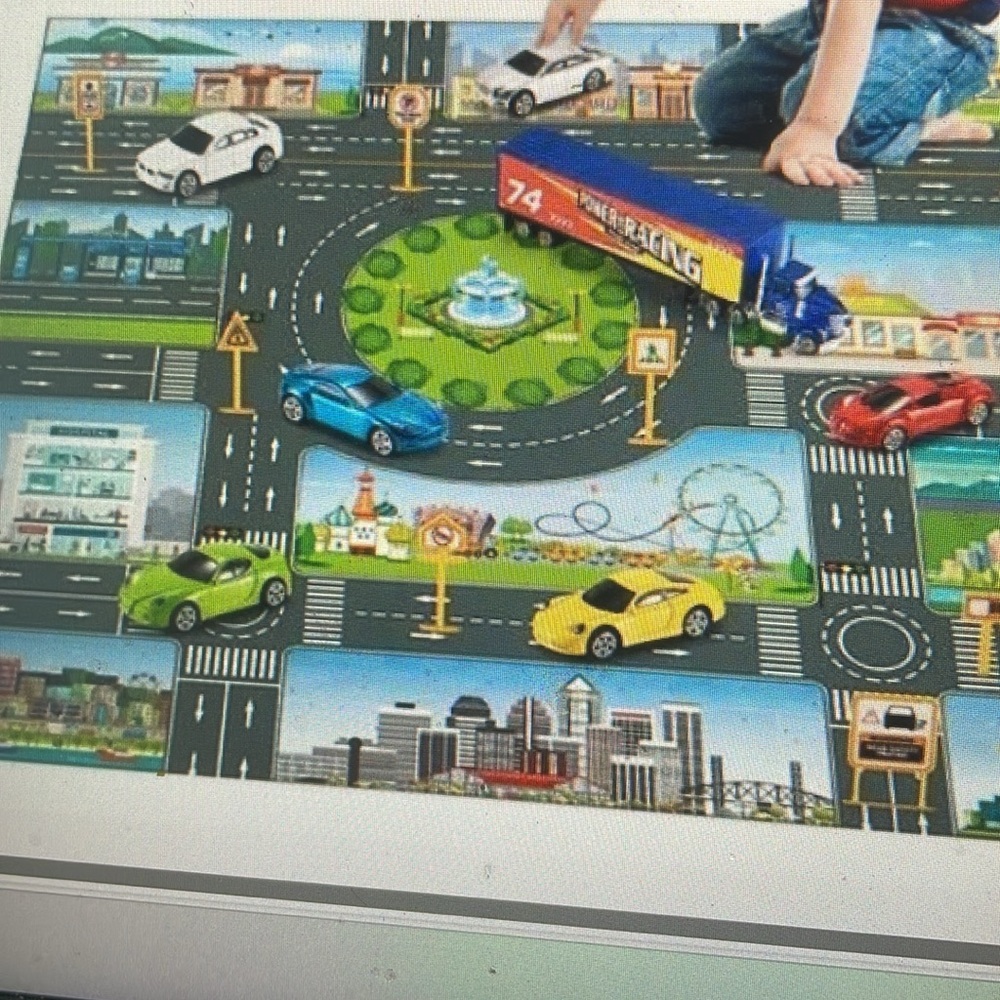 Diecast Racing Cars Activity Play Mat - Picture 2 of 3